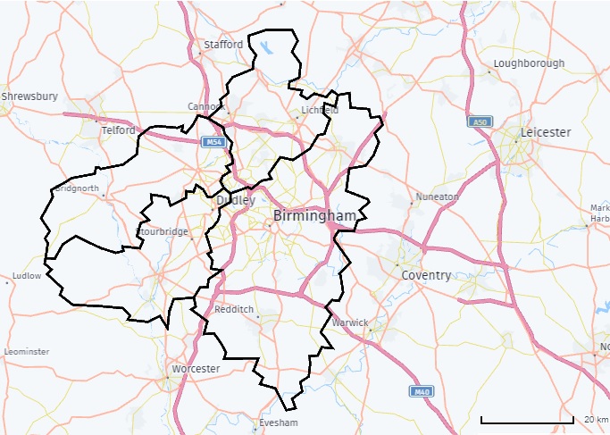 West Midlands Territory for Sale